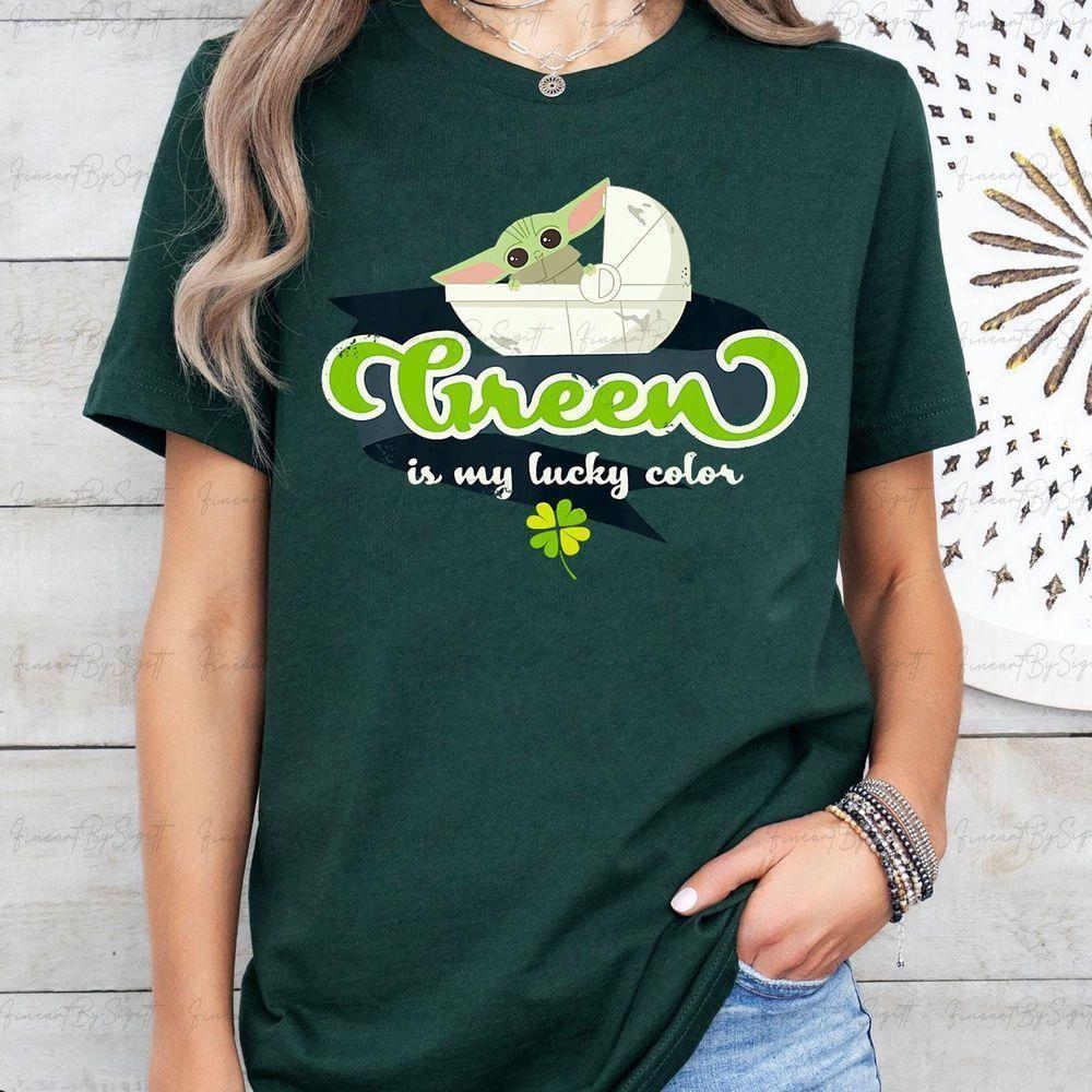 The Mandalorian St Patricks Day Lucky Grogu Star Wars Vuitino Merch